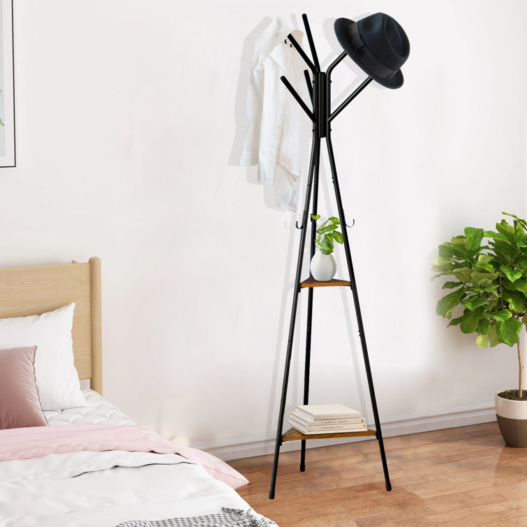 Latitude Run® Coat Rack Freestanding, Entryway Coat Hanger Stand for